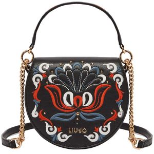 Shoulder bag with embroidery