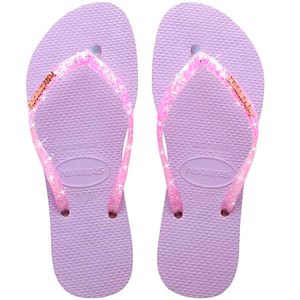 Ciabatta Slim Glitter Flourish viola