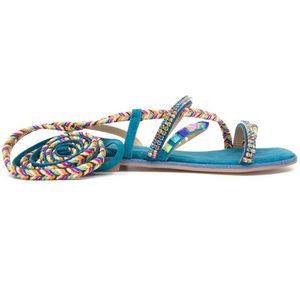 Afrodita sandal with ankle laces