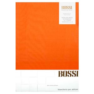Lenzuolo di sotto matrimoniale 175x200 con angoli arancione 0254