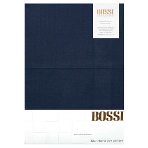 Double bed sheet 175x200 with corners Navy blue 0182