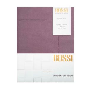 Coppia di federe 3 Volani 83x52 Viola 0276