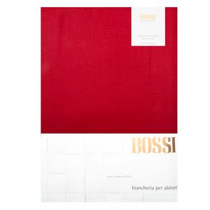 Lenzuolo matrimoniale in cotone 255x290 rosso 0009