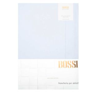 Lenzuolo matrimoniale in cotone 255x290 azzurro 0037