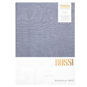 Lenzuolo di sotto matrimoniale 175x200 con angoli blu 3679