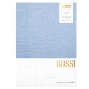 Lenzuolo di sotto matrimoniale 175x200 con angoli azzurro 3676