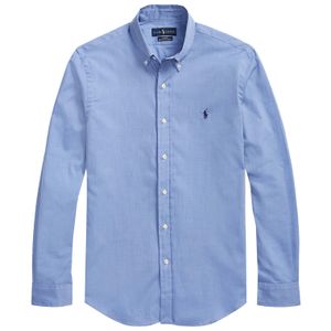 Light blue slim fit shirt with pony