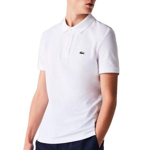 Slim Fit white polo shirt with logo