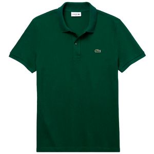 Slim Fit green polo shirt with logo