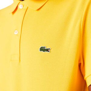 Slim Fit yellow polo shirt with logo