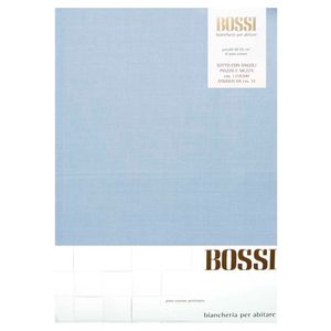 Lenzuolo di sotto 1,5p 125x200 con angoli azzurro 0030