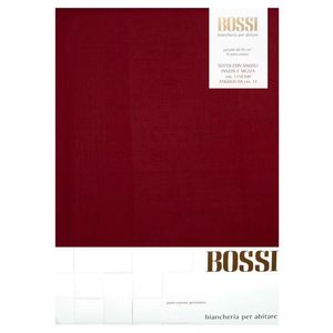 Lenzuolo di sotto 1,5p 125x200 con angoli rosso 0009