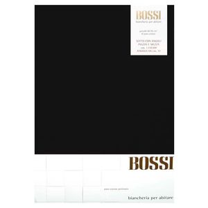 Lenzuolo di sotto 1,5p 125x200 con angoli nero 0013