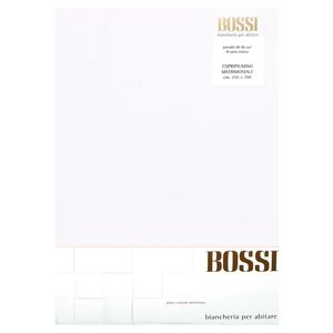 Copripiumino matrimoniale in cotone 255x200 bianco 0001