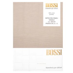 Lenzuolo di sotto una piazza 90x200 con angoli beige 6096