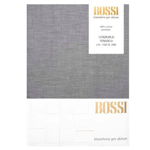 Lenzuolo di sotto una piazza 90x200 con angoli grigio 3890