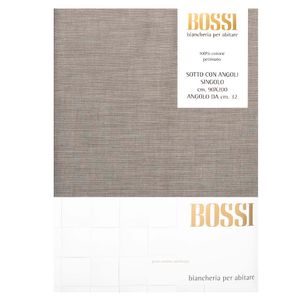 Lenzuolo di sotto una piazza 90x200 con angoli grigio 5171