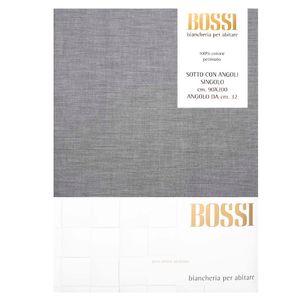 Lenzuolo una piazza in cotone 160x290 grigio 3890