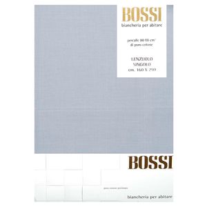 Lenzuolo una piazza in cotone 160x290 azzurro 0278