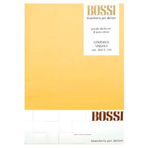 Lenzuolo una piazza in cotone 160x290 giallo 0004