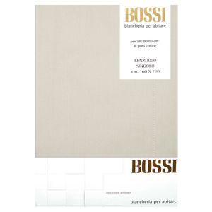 Lenzuolo una piazza in cotone 160x290 beige 0283