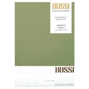 Lenzuolo una piazza in cotone 160x290 verde 0282