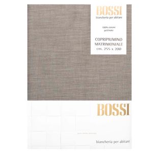 Double duvet cover in cotton 255x200 gray 5171