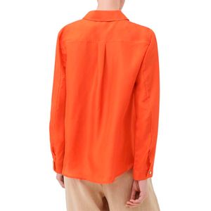 Apogeo orange silk shirt