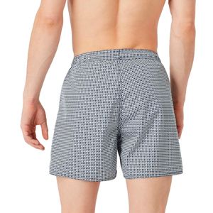 Checkered swim trunks with eagle