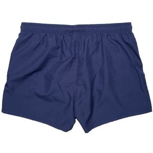 Solid color swim trunks with embroidered eagle