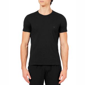 2 underwear shirts with short sleeves and round neck