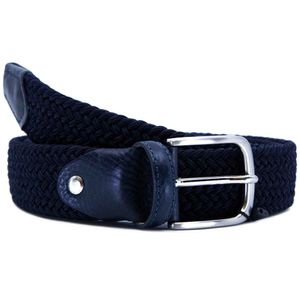 Handmade woven genuine leather belt