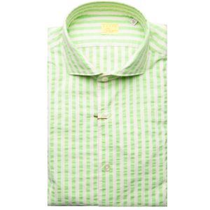 Camicia a righe in cotone stretch
