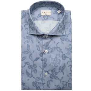 Slim striped shirt with Tailor Fit printed flowers