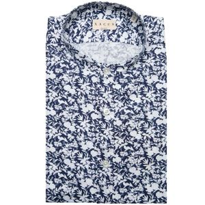 Tailor Fit floral shirt in linen and cotton