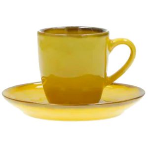 Concerto Ocra saucer and cup set