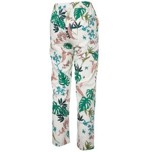 Tropical print cotton trousers