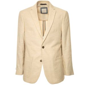 Melange jacket in cotton and linen