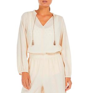 Cover-up blouse with Acline tassels