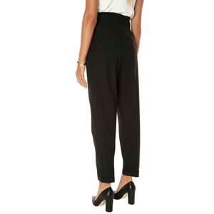 Pinstripe trousers with Piano belt