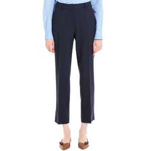 Navy blue trousers in Canon wool canvas