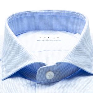 Tailor Fit light blue shirt with micro texture