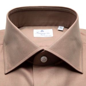 Two-piece brown 170 cotton shirt
