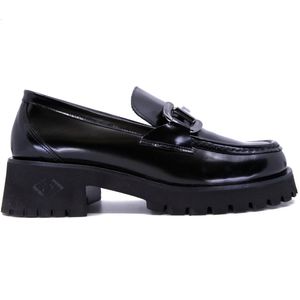 Abrasoft shiny black moccasin