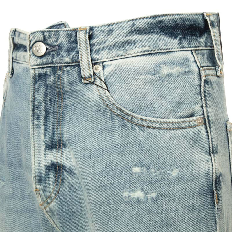 Calvin Klein Jeans - Jeans Dad J30 in denim Light su Arteni Shop