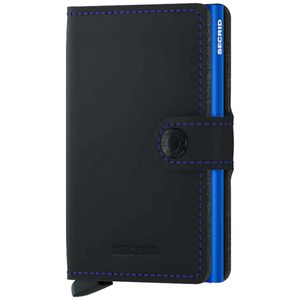 Mini Wallet Matte Black Blue