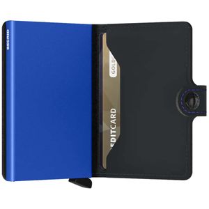Mini Wallet Matte Black Blue