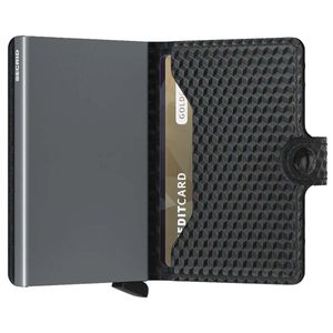 Mini Wallet Cubic Black Titanium