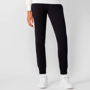 Fleece jogger with drawstring and logo