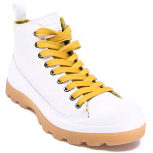 White and yellow P03 sneakers